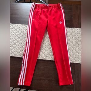 Adidas Women’s Track Pants - Red , Size Small